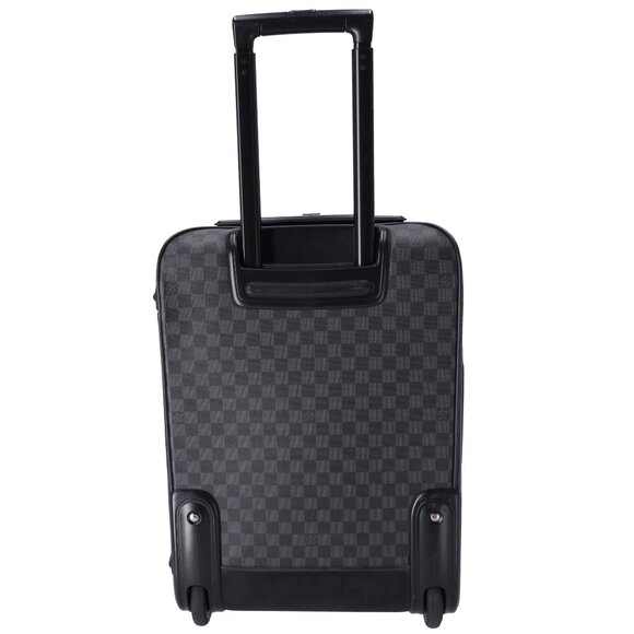 Louis Vuitton Pegase Leather Suitcase Cabin Bag LV Damier Canvas - Picture 3 of 6